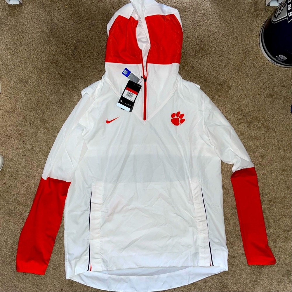 New Nike Clemson Tigers Repel Men’s Rain Jacket Size Large